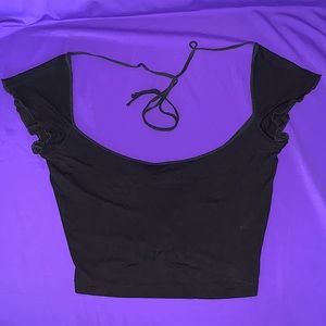 CnC Moschino Cap Sleeve Scoop Crop Top 6. Ex-Film Wardrobe, Exc Cond.